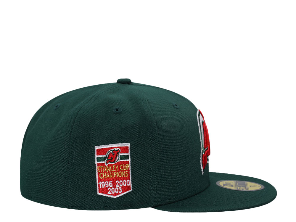 New Era New Jersey Devils Dark Green Champions Banner Edition