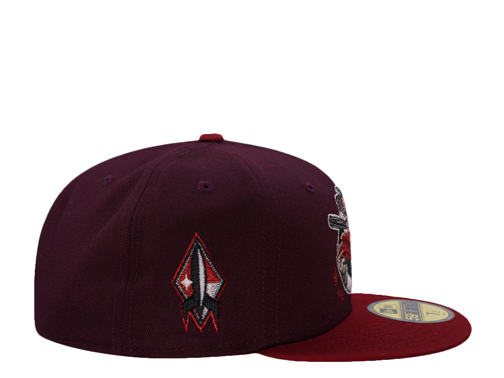 New Era Sugarland Space Cowboys Maroon Two Tone Edition 59Fifty Fitted Hat