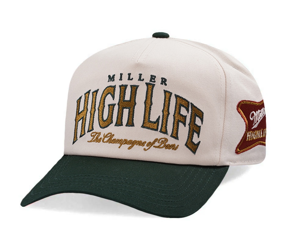 American Needle Miller High Life Ivory Roscoe Edition Snapback Hat