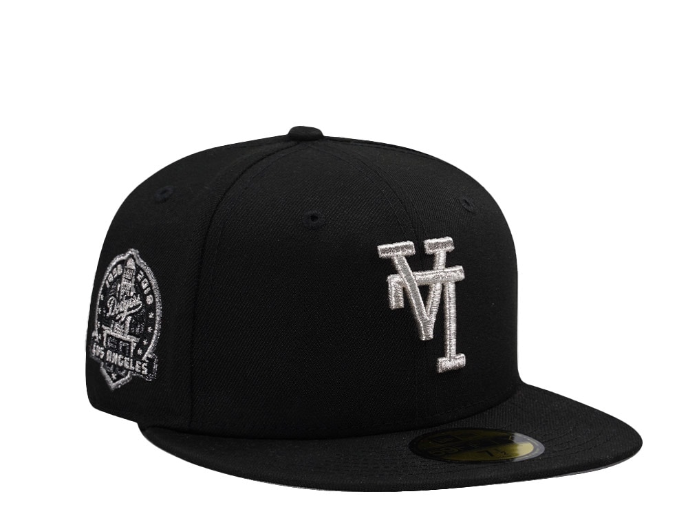 New Era Los Angeles Dodgers 60th Anniversary Upside Down Black Prime Edition 59Fifty Fitted Hat