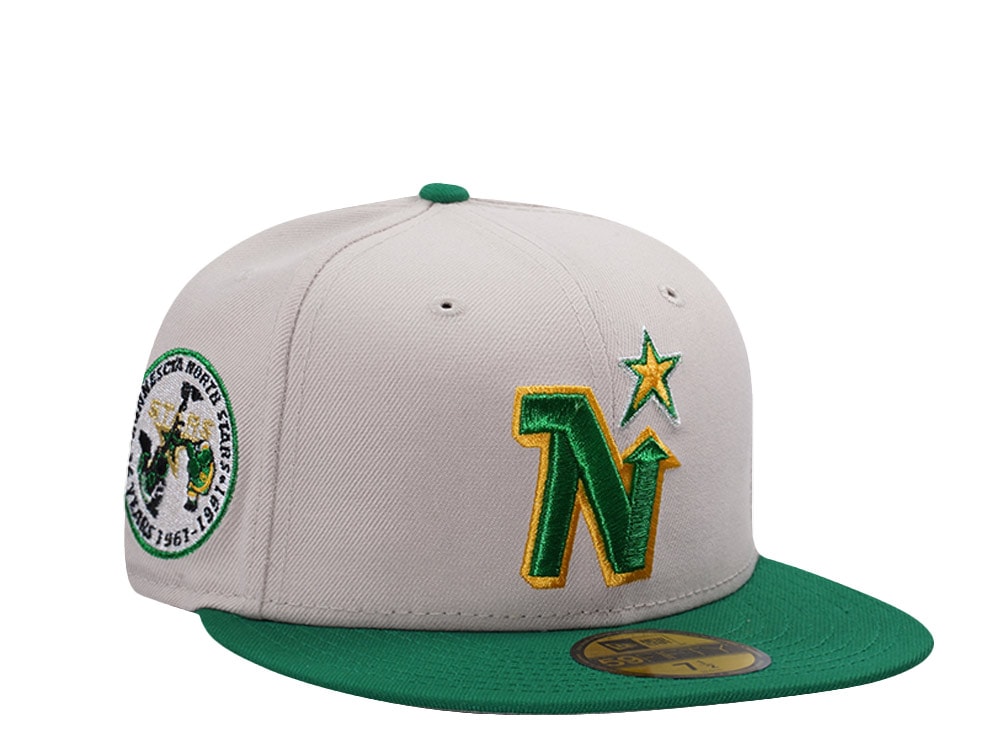 New Era Minnesota North Stars 25th Anniversary Stone Two Tone Edition 59Fifty Fitted Hat
