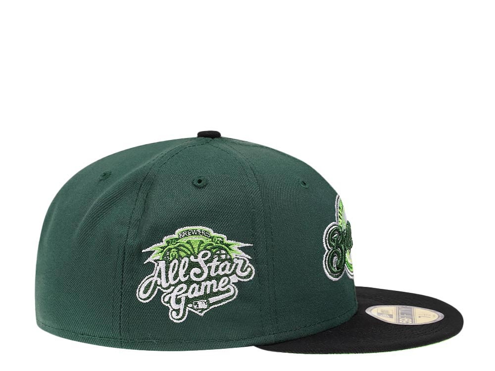 New Era Milwaukee Brewers All Star Game 2002 Green Hops Two Tone Edition 59Fifty Fitted Hat