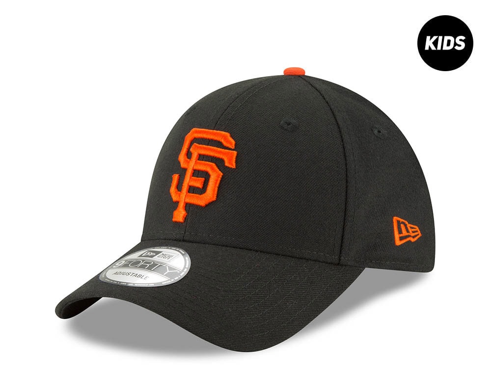 New Era San Francisco Giants Black Kids 9Forty Strapback Hat
