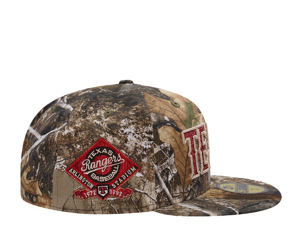 New Era Texas Rangers Arlington Stadium Realtree Prime Edition 59Fifty Fitted Hat