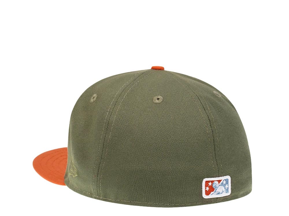 New Era Buffalo Bisons 30 Seasons Olive Metallic Two Tone Prime Edition 59Fifty Fitted Hat
