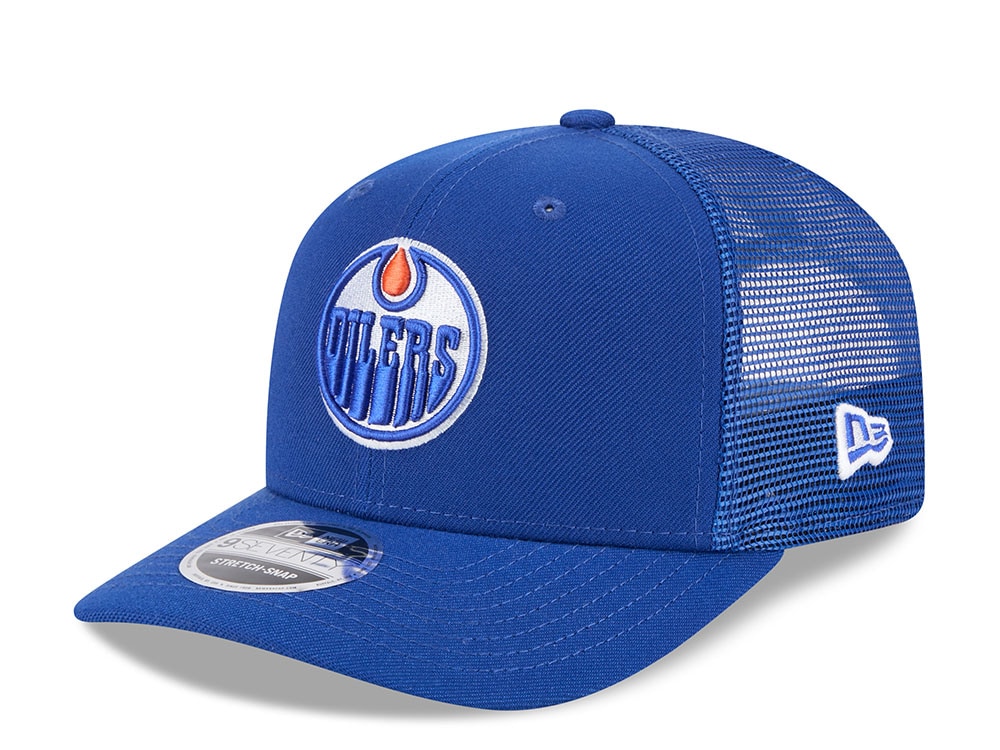 New Era Edmonton Oilers Blue Edition 9Seventy Trucker Snapback Hat