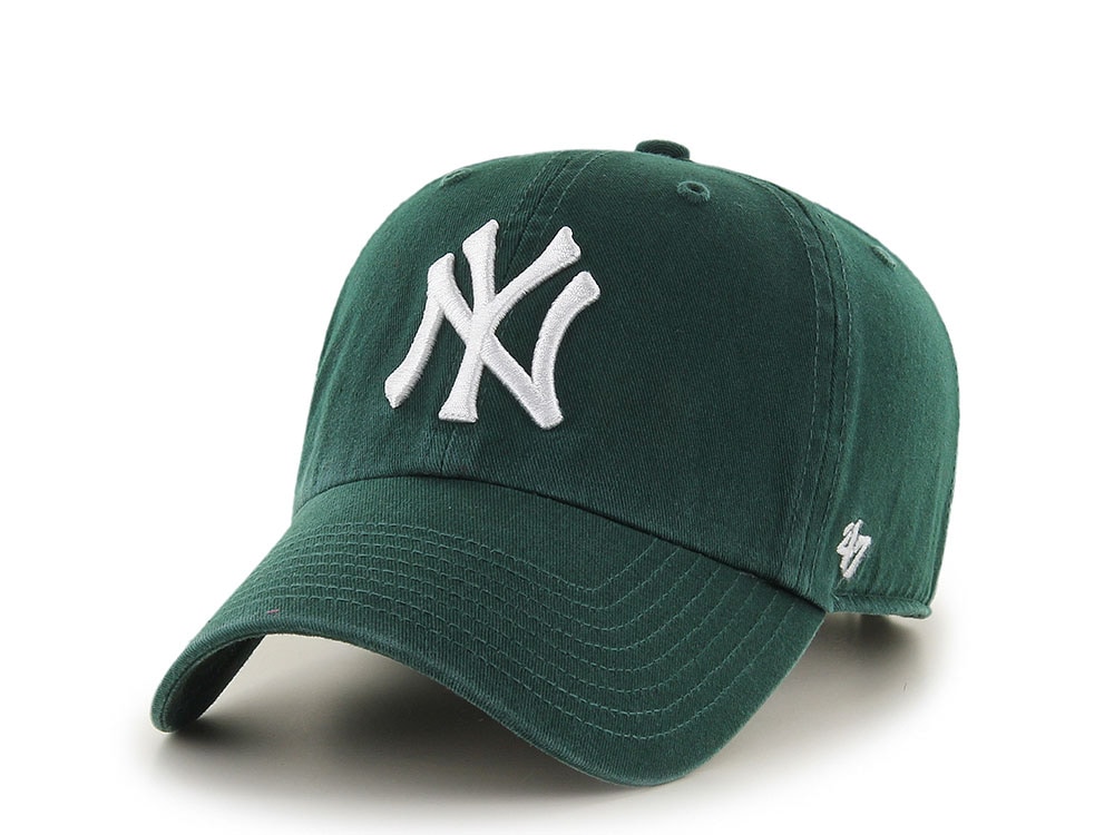 47 Brand New York Yankees Dark Green Clean Up Strapback Hat