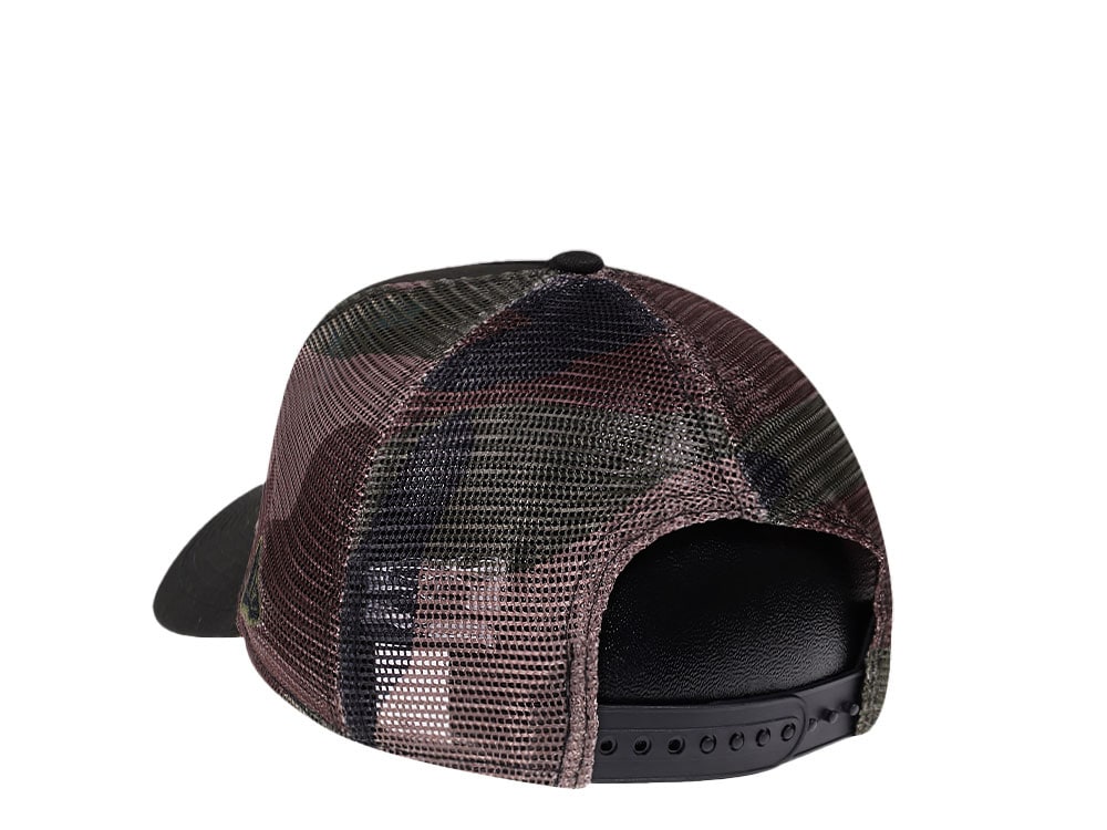 New Era Carolina Panthers Camo 9Forty A Frame Trucker Snapback Hat
