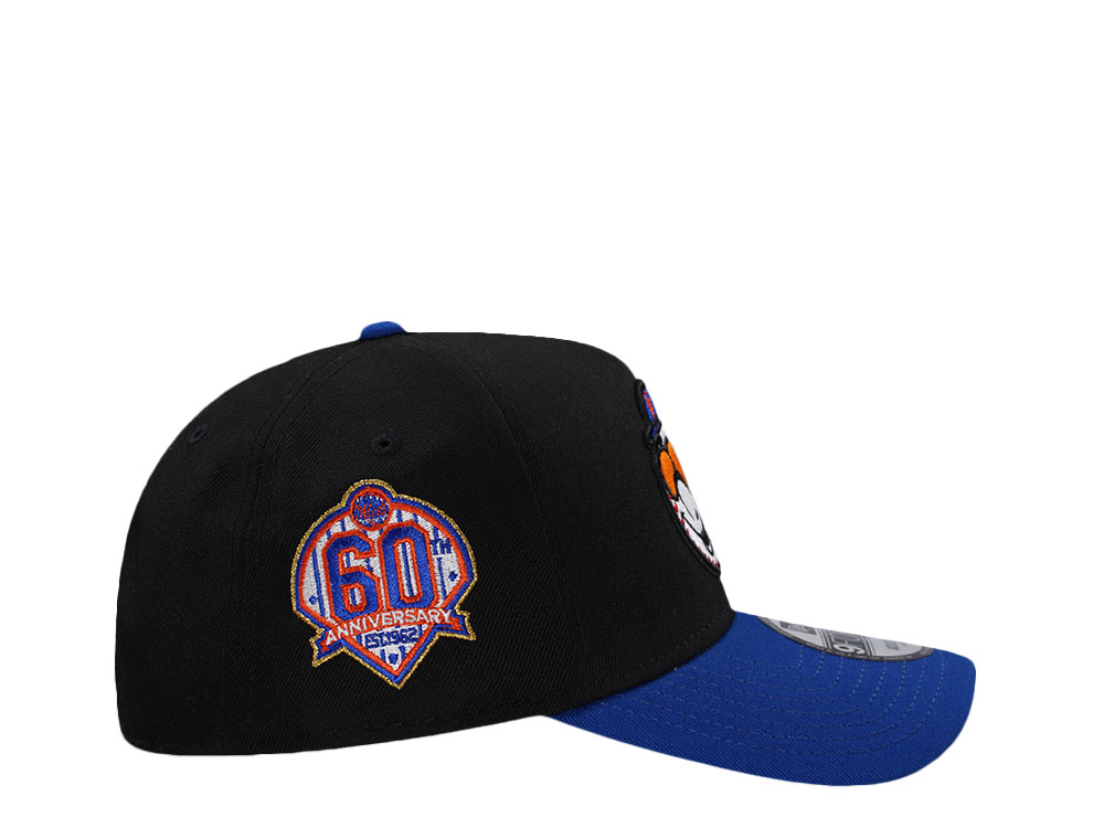 New Era New York Mets 60th Anniversary  Black Two Tone Edition 9Forty A Frame Snapback Hat