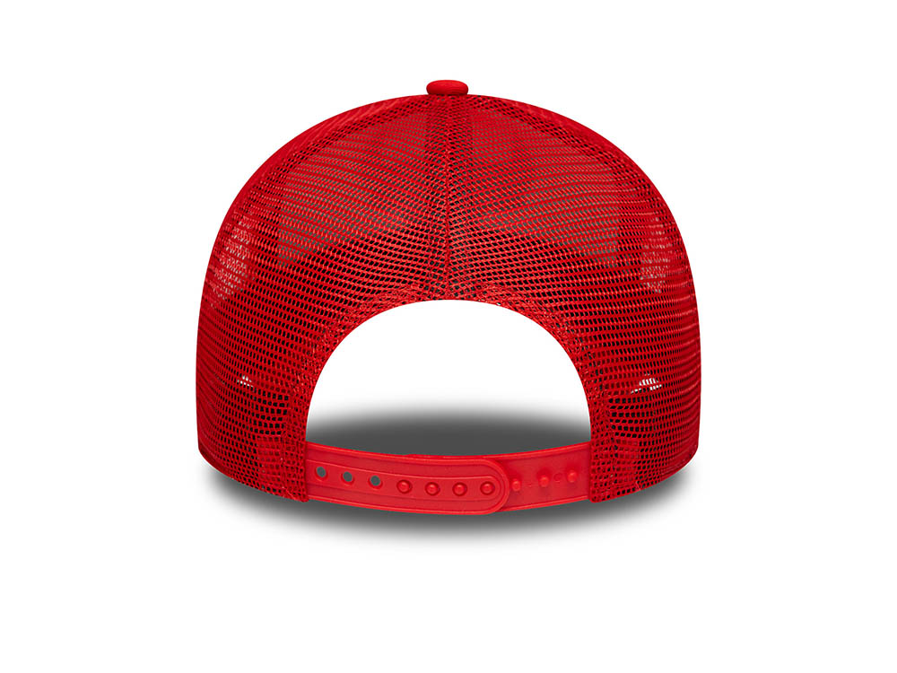 New Era Chicago Bulls 6 Time NBA Champions Edition 9Forty A Frame Trucker Snapback Hat