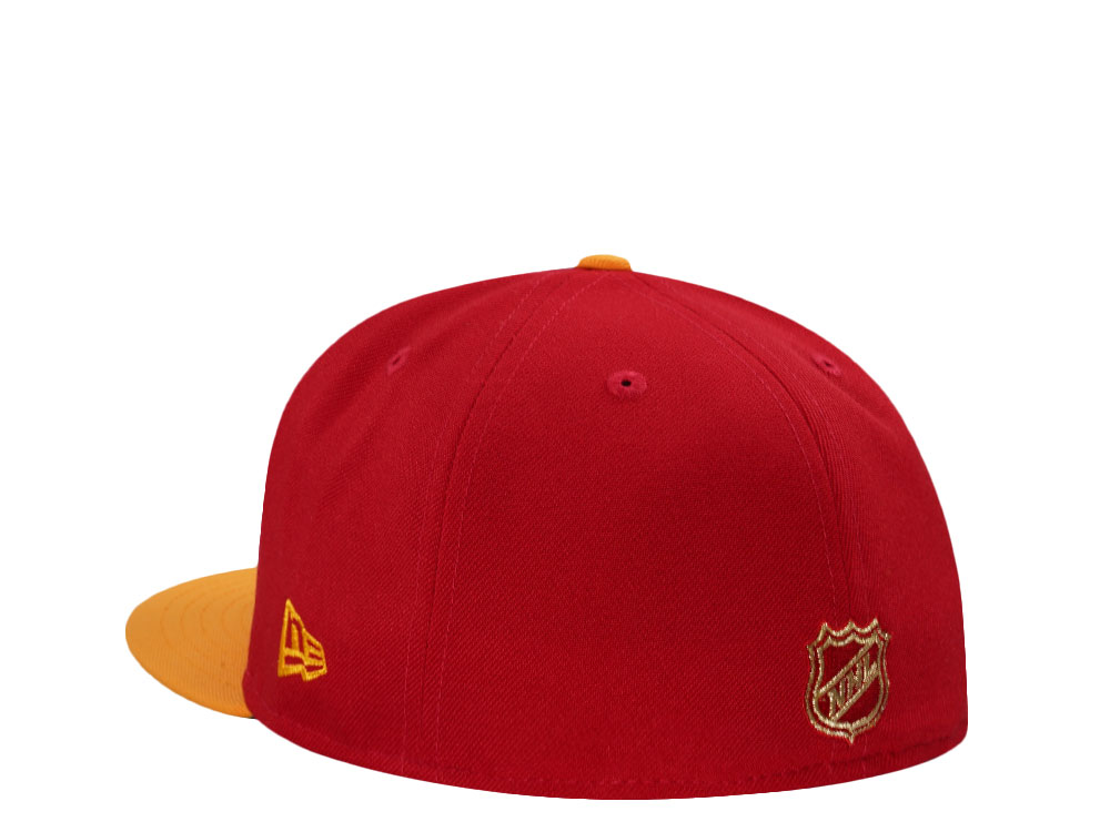 New Era Calgary Flames Stanley Cup  Champions 1989 Red Two Tone Edition 59Fifty Fitted Hat