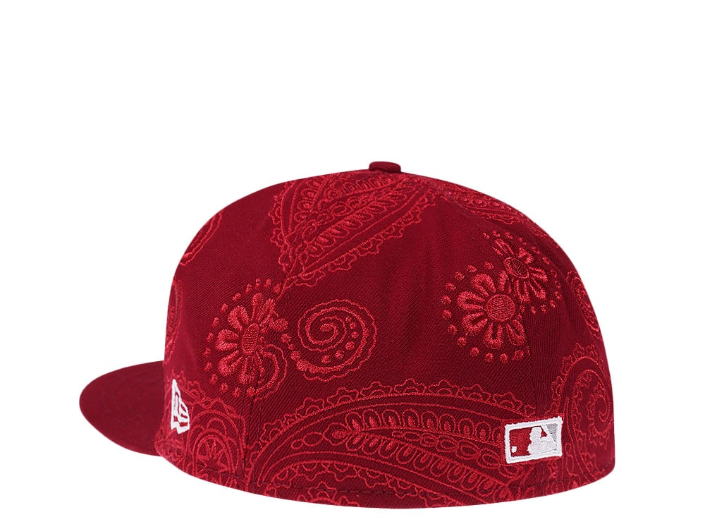 New Era Philadelphia Phillies Maroon MLB Swirl 59Fifty Fitted Hat