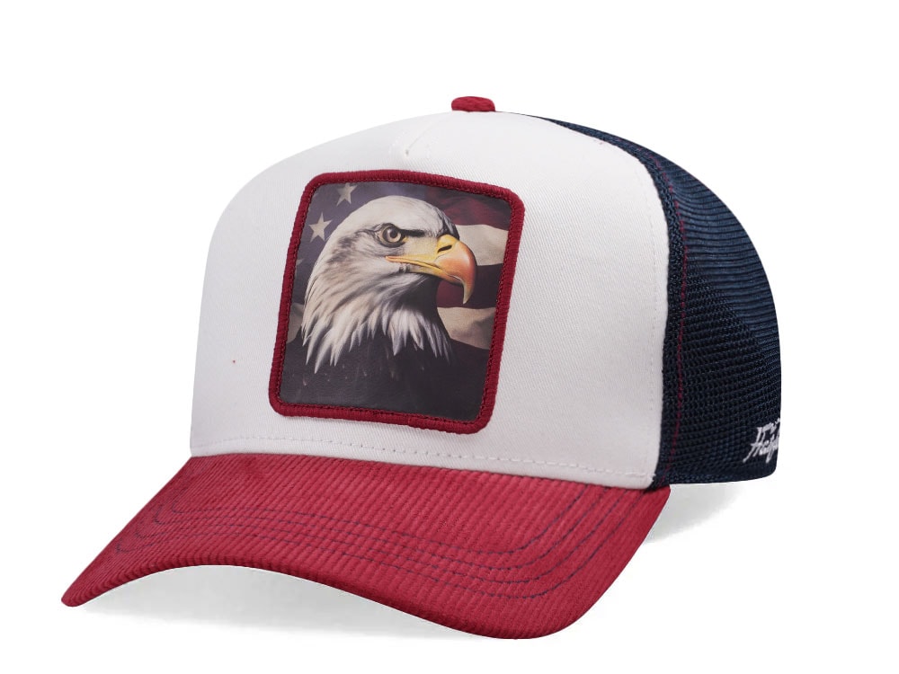Hatfield Royal Eagle White Red Trucker Snapback Hat
