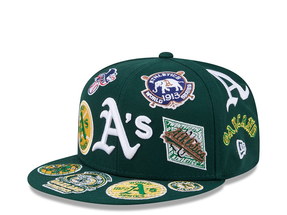 New Era Oakland Athletics All Over Green Edition 59Fifty Fitted Hat