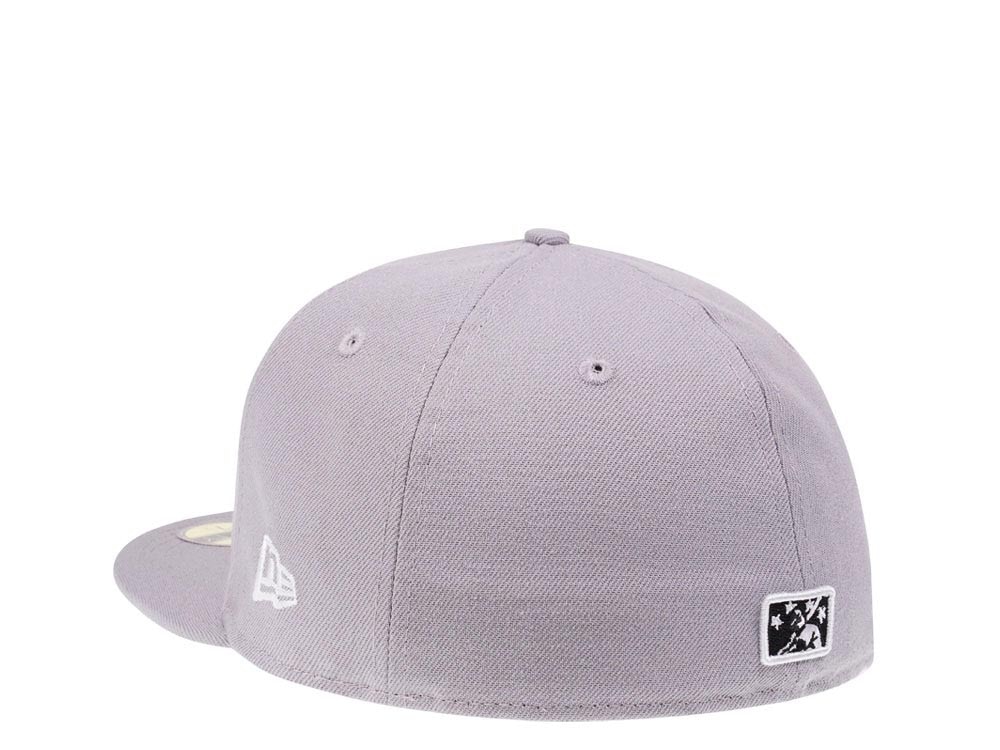 New Era Round Rock Express Gray Throwback Edition 59Fifty Fitted Hat