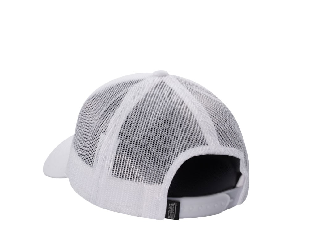 Von Dutch Oval Patch White Trucker Snapback Hat