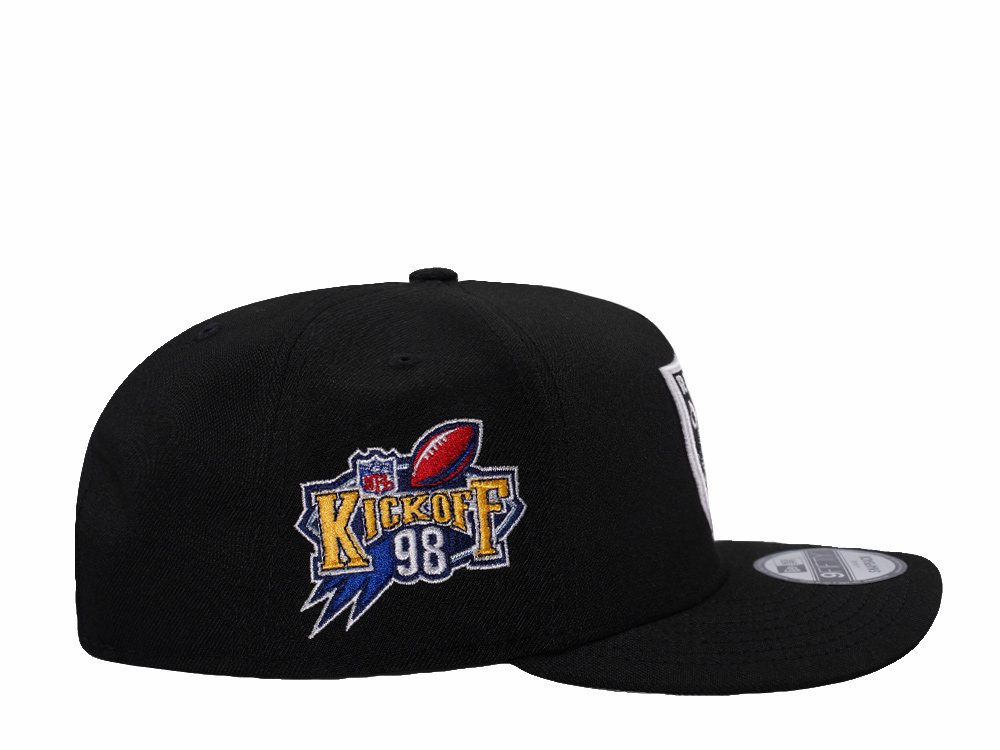 New Era Las Vegas Raiders Kickoff 1998 Black Prime Edition 9Fifty A Frame Snapback Hat