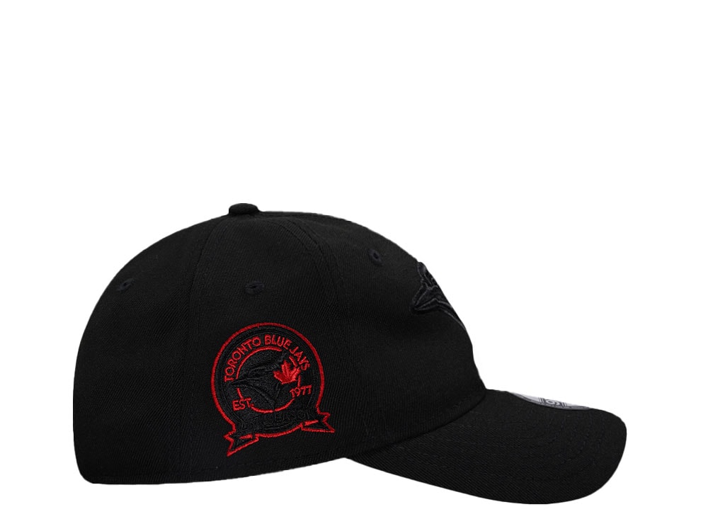 New Era Toronto Blue Jays Black Red Edition 9Twenty Strapback Hat