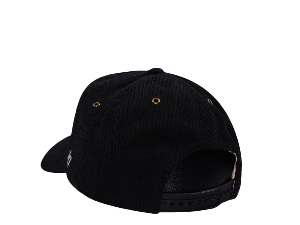 47Brand Chicago White Sox Black Pitchout Cord Edition Snapback Hat