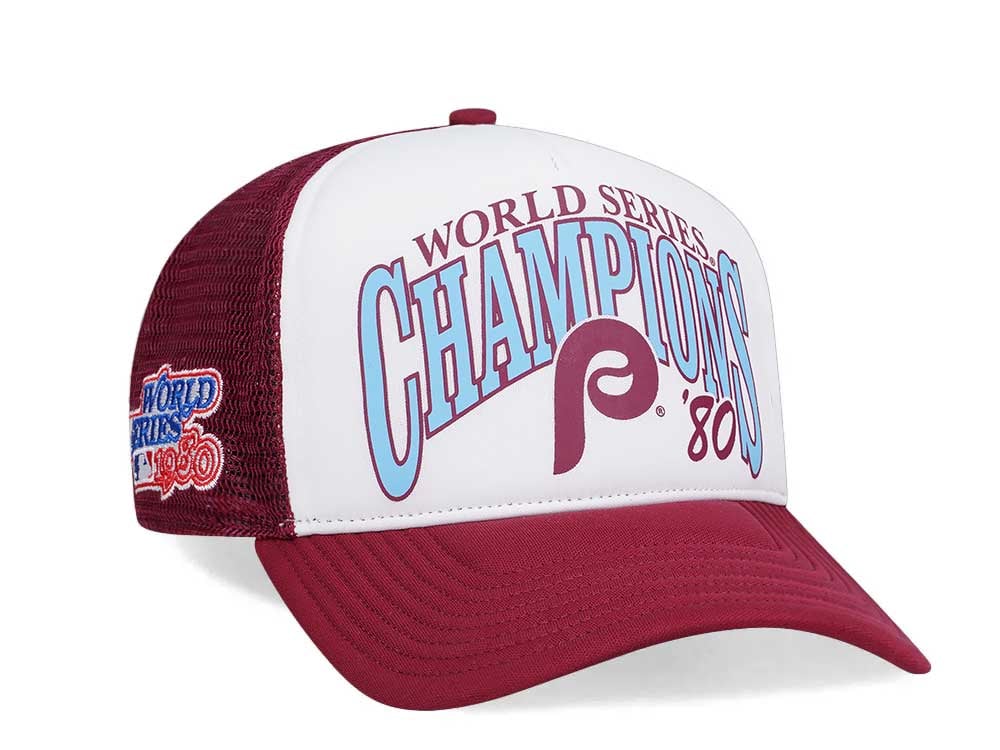 47Brand Philadelphia Phillies World Series 1980 Champions Offside Trucker Snapback Hat