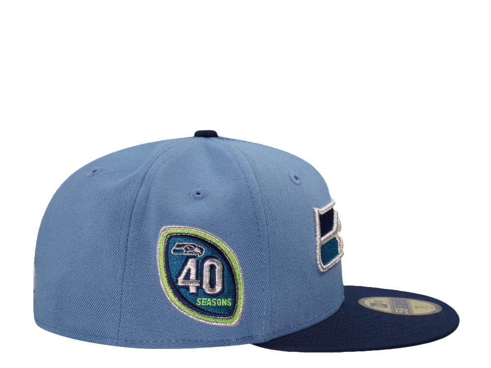 New Era Seattle Seahawks 40 Season Legend Two Tone Edition 59Fifty Fitted Hat
