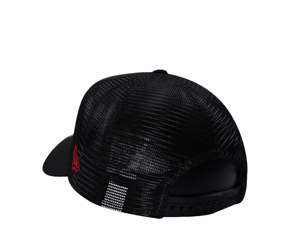 New Era Detroit Tigers Black And Red Edition 9Forty A Frame Trucker Snapback Hat