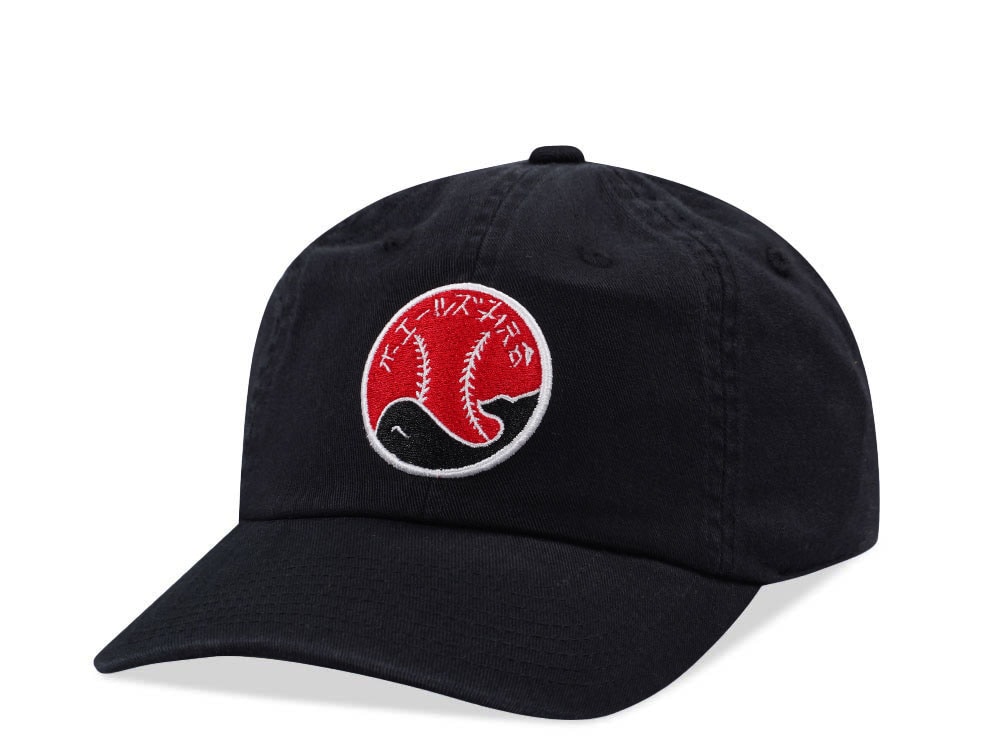 American Needle Tiyo Whales Black Ballpark Strapback Hat