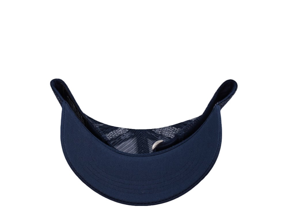 Von Dutch Oval Patch Navy Trucker Strapback Hat