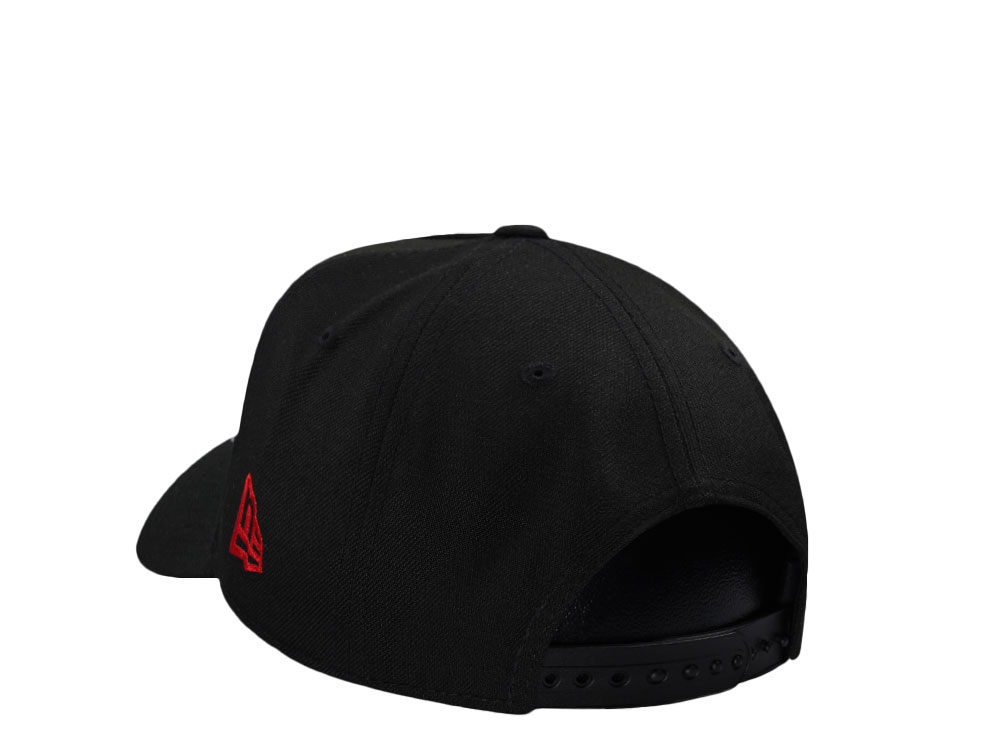 New Era Los Angeles Dodgers World Series Champs 2024 Black Red Edition 9Forty A Frame Snapback Hat