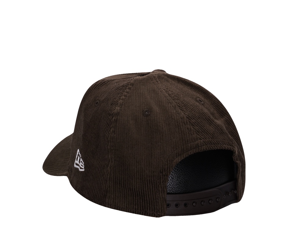 New Era Oakland Athletics World Series 1989 Walnut Corduroy Prime Edition 9Forty A Frame Snapback Hat