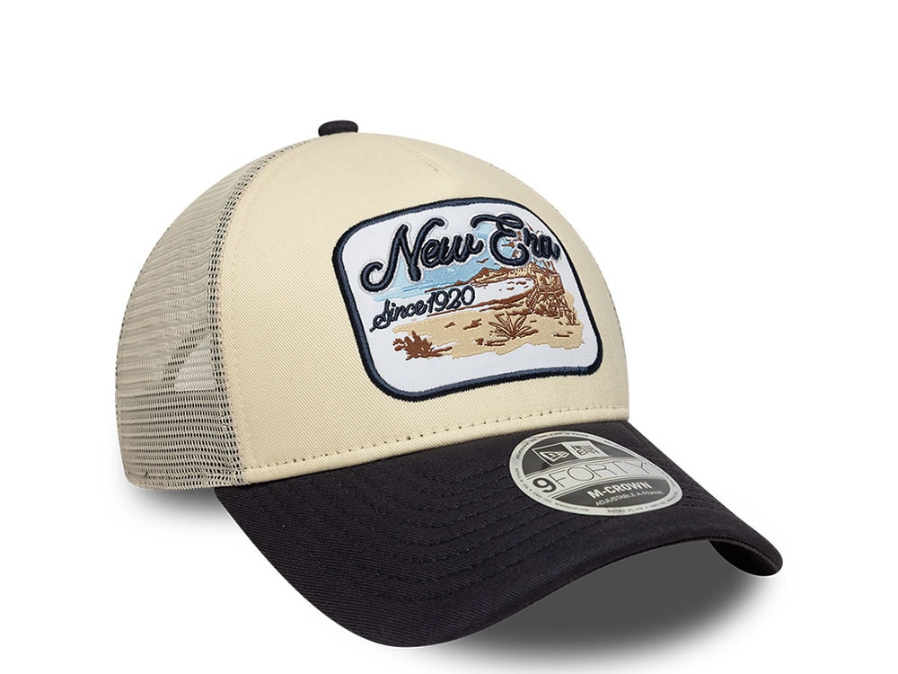 New Era Location Patch 9Forty M Crown A Frame Trucker Snapback Hat
