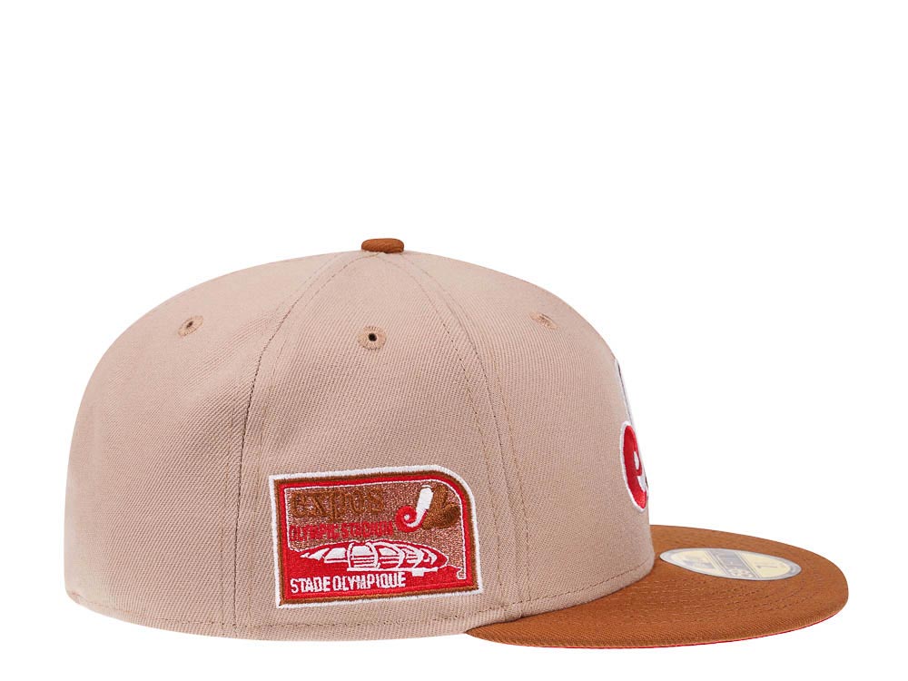 New Era Montreal Expos Olympic Stadium Patch Two Tone Prime Edition 59Fifty Fitted Hat