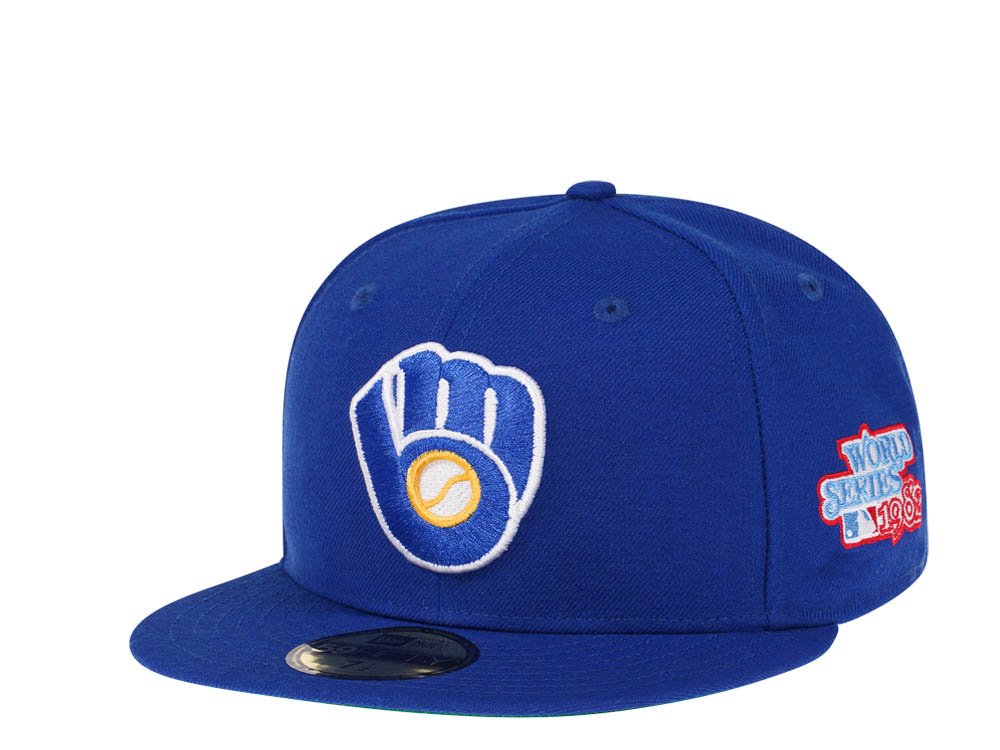 New Era Milwaukee Brewers World Series 1982 Royal Blue Edition 59Fifty Fitted Hat