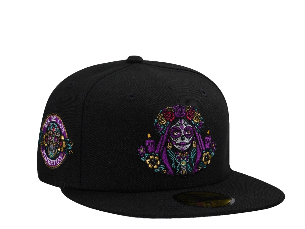 New Era Muertos Lady Black Prime Horror Edition 59Fifty Fitted Hat