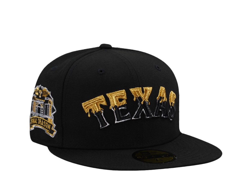 New Era Texas Rangels Final Season Black Prime Edition 59Fifty Fitted Hat