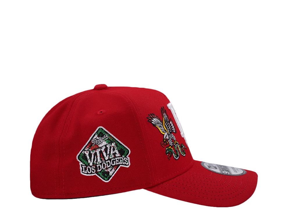 New Era Los Angeles Dodgers Viva Eagle Scarlet Prime Edition 9Forty A Frame Snapback Hat