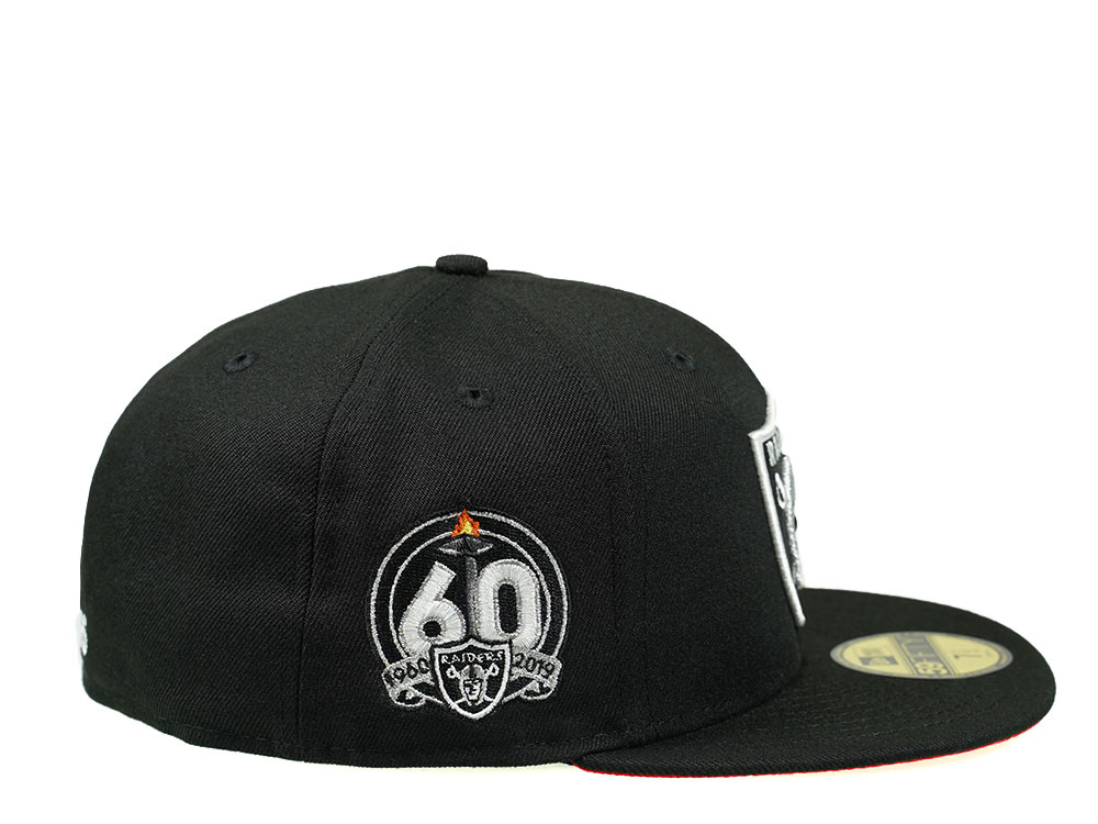 New Era Las Vegas Raiders 60th Season Black Red Edition 59Fifty Fitted Hat
