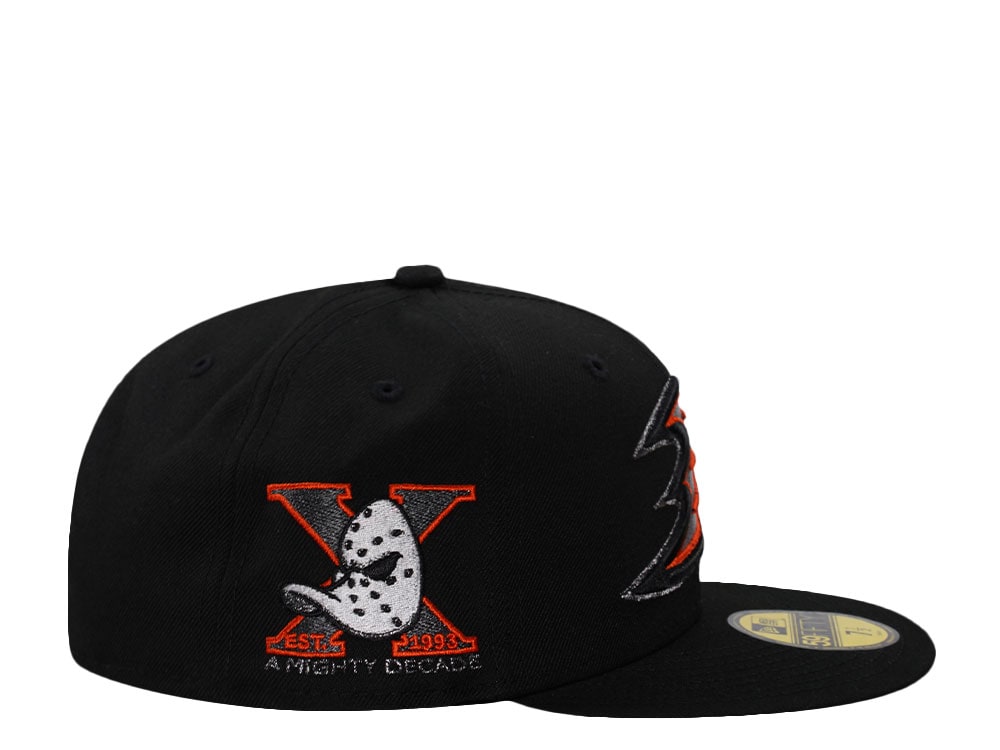 New Era Anaheim Ducks 10th Anniversary Black Prime Edition 59Fifty Fitted Hat