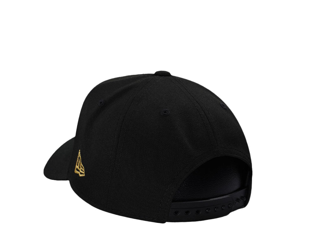 New Era Los Angeles Dodgers Black Gold Skull Edition 9Forty A Frame Snapback Hat