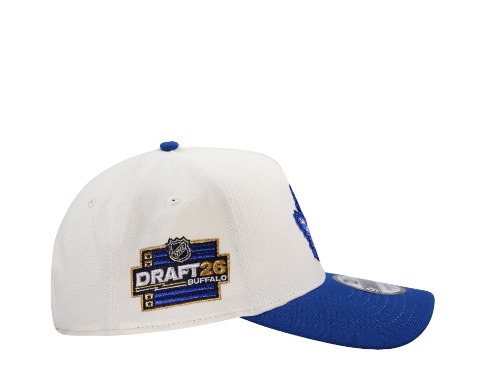 New Era Toronto Maple Leafs NHL Draft 2026 Chrome Two Tone Edition 9Forty A Frame Snapback Hat