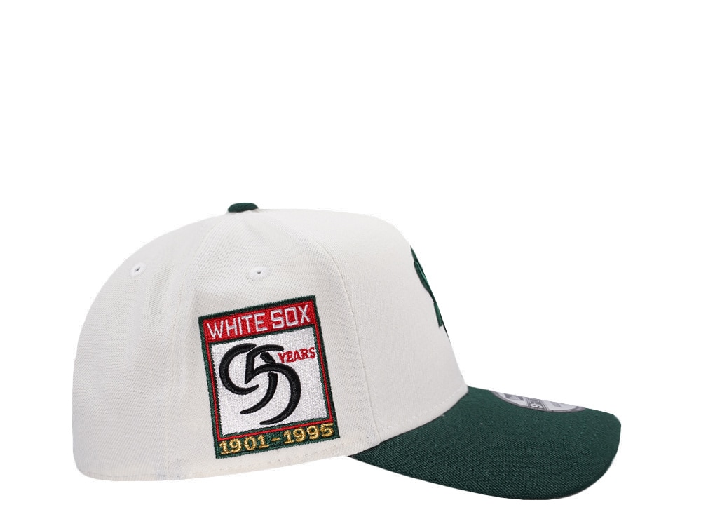 New Era Chicago White Sox 95 Years Dollar Chrome Two Tone Edition 9Forty A Frame Snapback Hat
