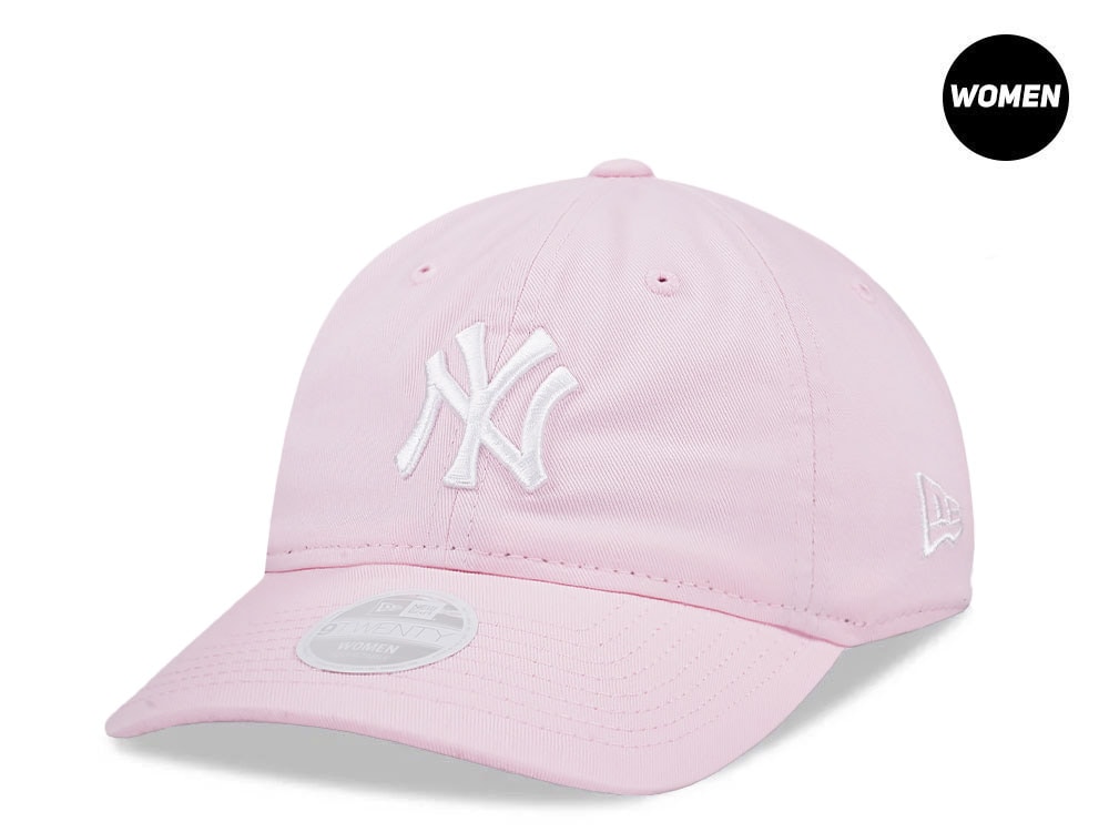 New Era New York Yankees Pink White Womens 9Twenty Strapback Hat