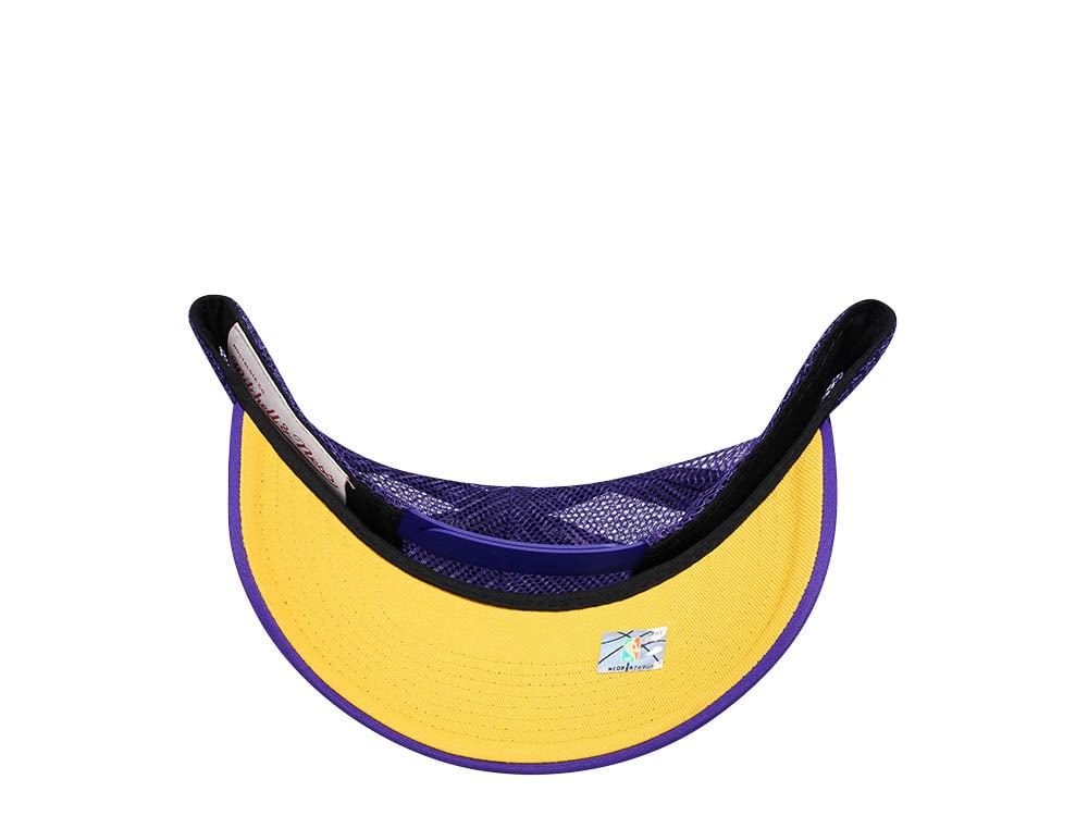 Mitchell & Ness Los Angeles Lakers Purple Billboard Trucker Snapback Hat