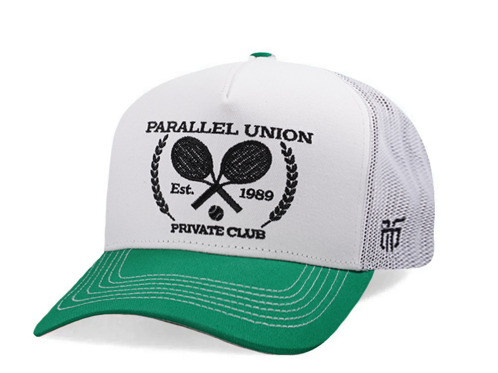 Parallel Union Tennis Patch White Edition Trucker Snapback Hat