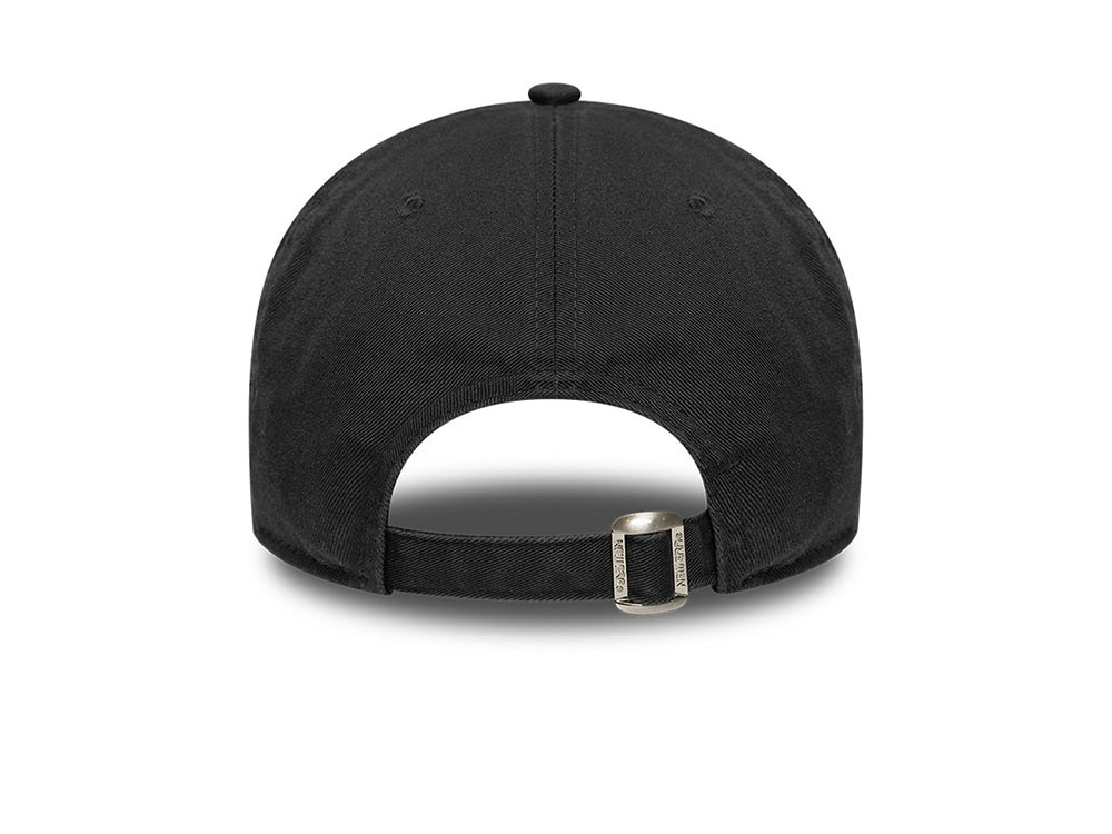 New Era Washed Distressed Black 9Twenty A Frame Strapback Hat