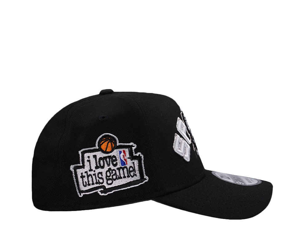New Era San Antonio Spurs Love this Game Black Prime Edition 9Forty A Frame Snapback Hat