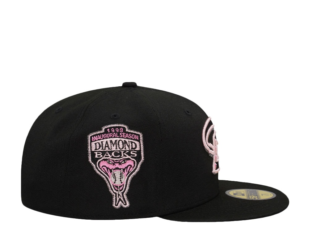 New Era Arizona Diamondbacks Inaugural Season 1998 Black Pink Prime Edition 59Fifty Fitted Hat