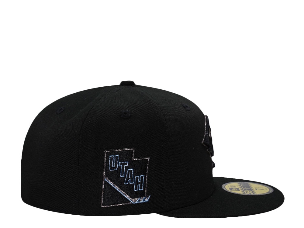 New Era Utah Mammoth Black on Black Prime Edition 59Fifty Fitted Hat