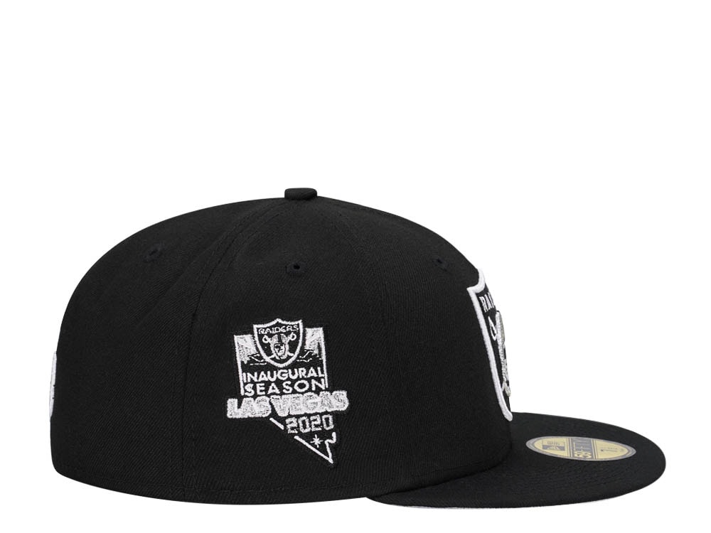 New Era Las Vegas Raiders Inaugural Season 2020 Black Classic Edition 59Fifty Fitted Hat