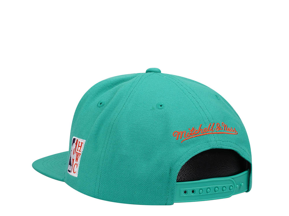 Mitchell & Ness Dallas Mavericks Desert Green Hardwood Classic All Star Weekend Snapback Hat